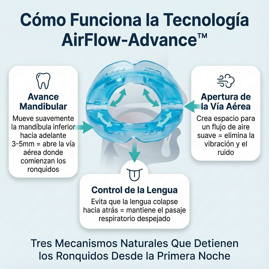 AirRest™ 2026 - Dispositivo Bucal  Anti-Ronquidos y Anti-Apnea del Sueño